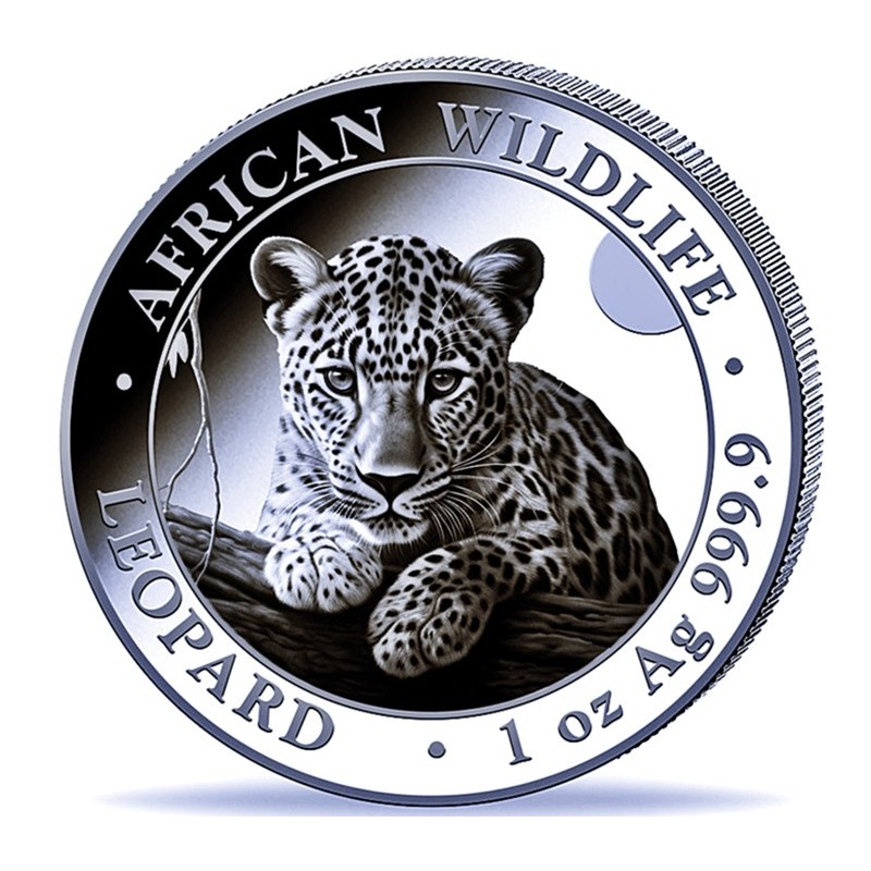 SOMALIE 100 Shillings Argent 1 Once Wildlife Léopard 2025 ⏰