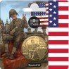 FRANCE 1/4 euro Commémorative 80 ans du VE-Day Soldat Américain 2025 ⏰
