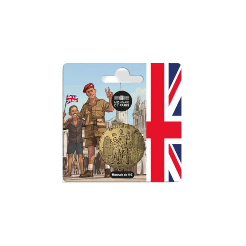 FRANCE 1/4 euro Commémorative 80 ans du VE-Day Soldat Britannique 2025 ⏰
