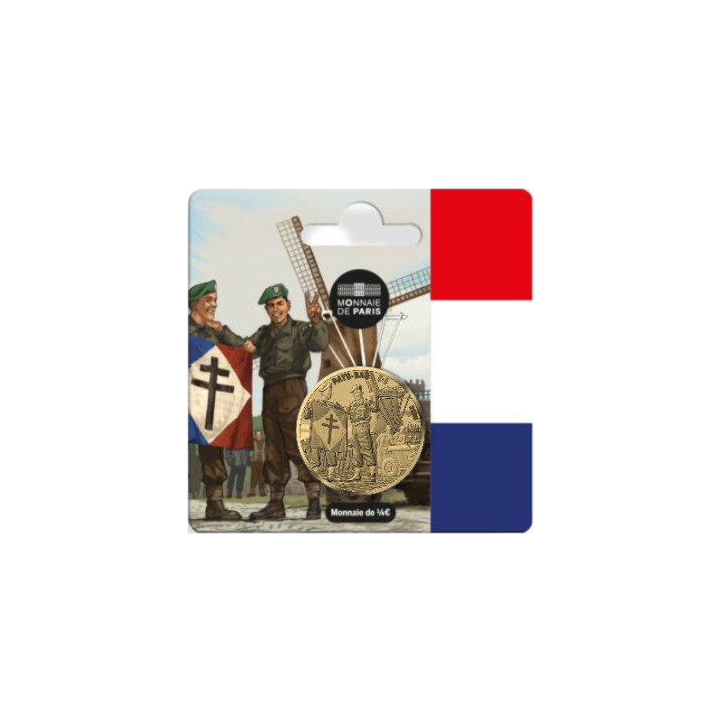 FRANCE 1/4 euro Commémorative 80 ans du VE-Day Soldat Français 2025 ⏰
