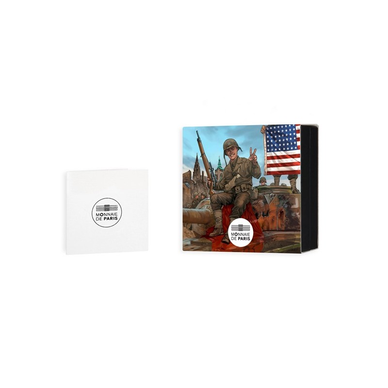 FRANCE 10 Euro Argent 80 ans du VE-Day Soldat Américain 2025