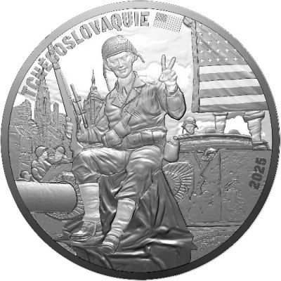 FRANCE 10 Euro Argent 80 ans du VE-Day Soldat Américain 2025