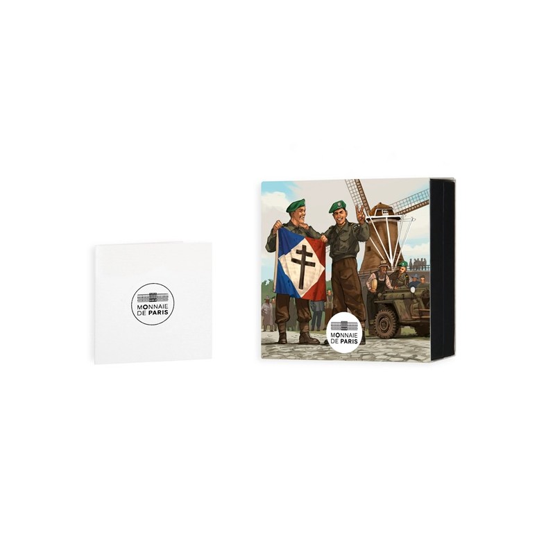 FRANCE 10 Euro Argent 80 ans du VE-Day Soldat Français 2025