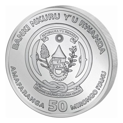 RWANDA 50 RWF Argent 999/1000 1 Once Nautique HMS Victory 2025 ⏰