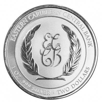 DOMINIQUE 2 Dollars Argent 1 Once Blason 2024 ⏰