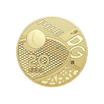 FRANCE 20 Euro 1/10 Once Or BE Roland Garros 2025 ⏰