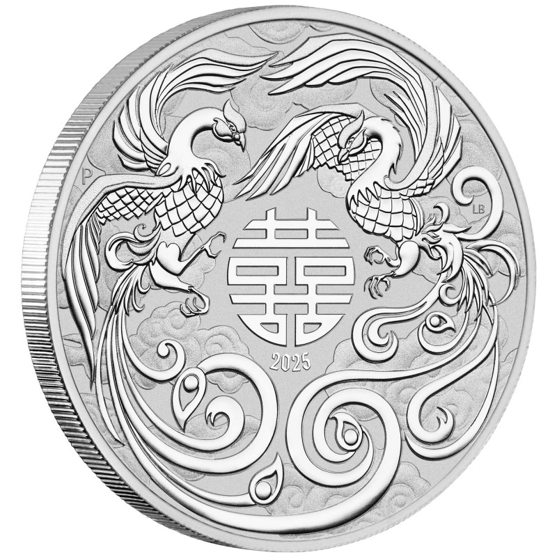 AUSTRALIE 1 Dollar Argent 1 Once Double Phoenix 2025