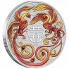 AUSTRALIE 1 Dollar Argent 1 Once Double Phoenix Rouge Or 2025 ⏰