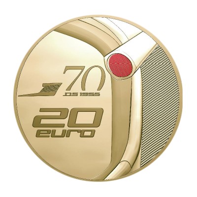 FRANCE 20 Euro 1/10 Once Or BE 70 ans DS 2025 ⏰