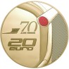 FRANCE 20 Euro 1/10 Once Or BE 70 ans DS 2025 ⏰