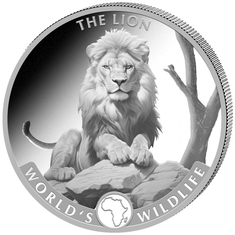 CONGO 20 Francs Argent 1 Once Vie Sauvage le Lion 2025 ⏰