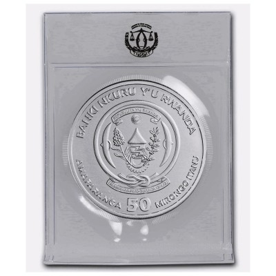 RWANDA 50 RWF Argent 999/1000 1 Once Année du Cheval 2026