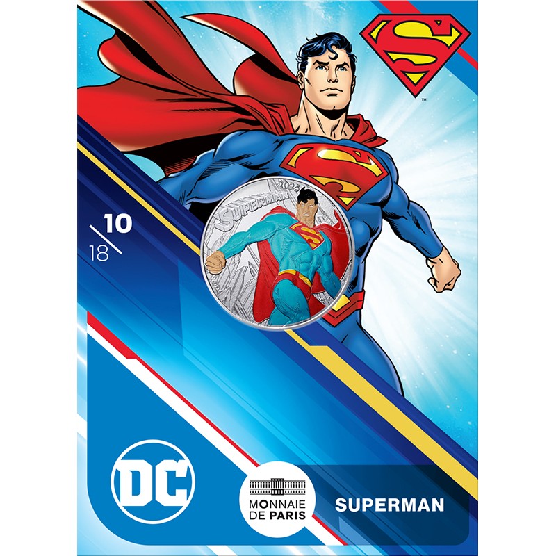 FRANCE COLLECTION Marvel 10 EUROS ARGENT Superman 10/18 2025 ⏰
