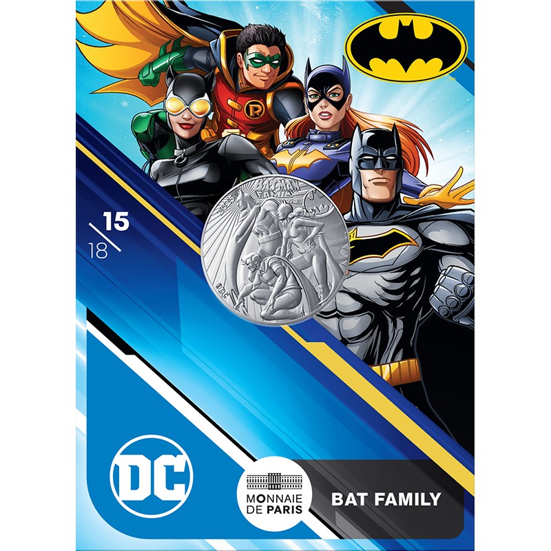 FRANCE COLLECTION Marvel 10 EUROS ARGENT Batman Family 15/18 2025