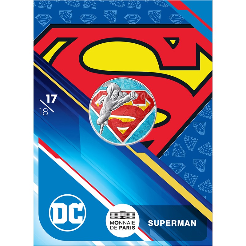 FRANCE COLLECTION Marvel 10 EUROS ARGENT Superman Logo 16/18 2025 ⏰