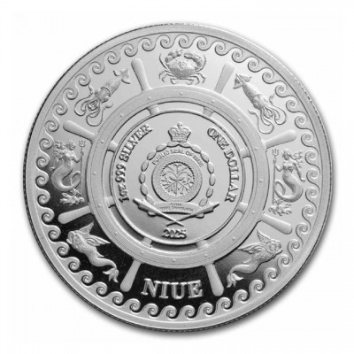 NIUE 1 Dollar Argent 1 Once Sirène 2025 ⏰