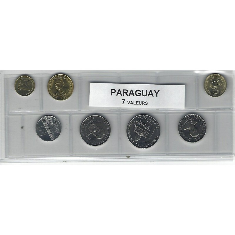 Paraguay série de 7 pièces de monnaie