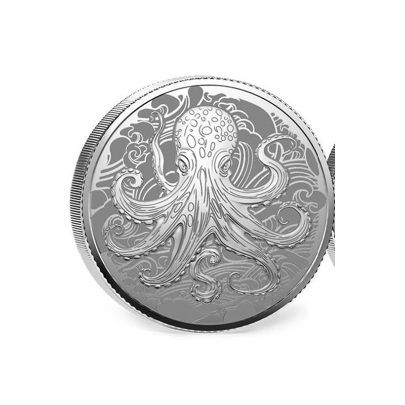 ILES PITCAIRN 1 Dollar Argent 1 Once Pieuvre 2025