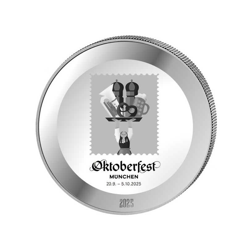 Médaille Argent 1 Once Oktoberfest Munich 2025 ⏰