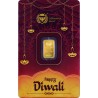 Germania Mint Lingotin Or 1 Gramme 999/1000 Diwali ⏰