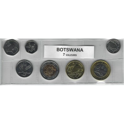 Botswana série de 7 pièces...