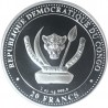 CONGO 20 Francs Argent 1 Once Vie Préhistorique PLESIOSAURUS 2020