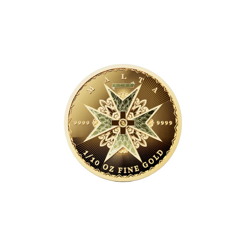 MALTE 10 Euro Or 1/10 Once Croix de Malte 2025 ⏰