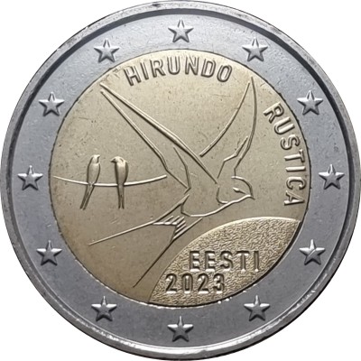 ESTONIE 2 Euro Hirondelle...