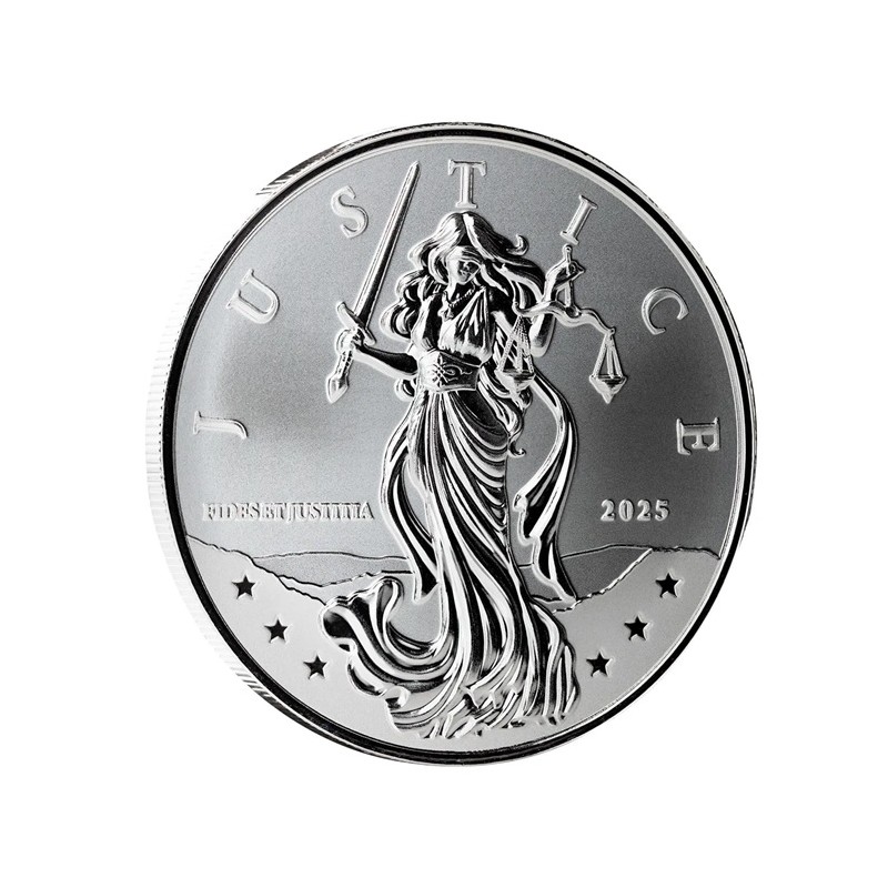 NIUE 1 Dollar Argent 1 Once Lady Justice 2025 ⏰