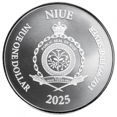 NIUE 1 Dollar Argent 1 Once Lady Justice 2025 ⏰