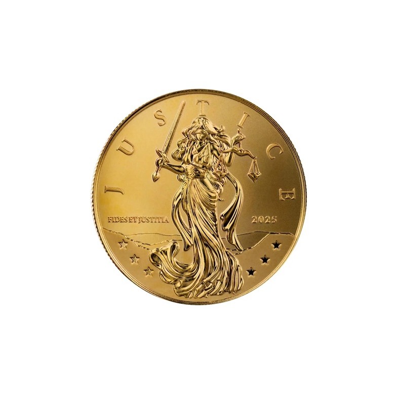 NIUE 25 Dollars Or 1/10 Once Lady Justice 2025 ⏰