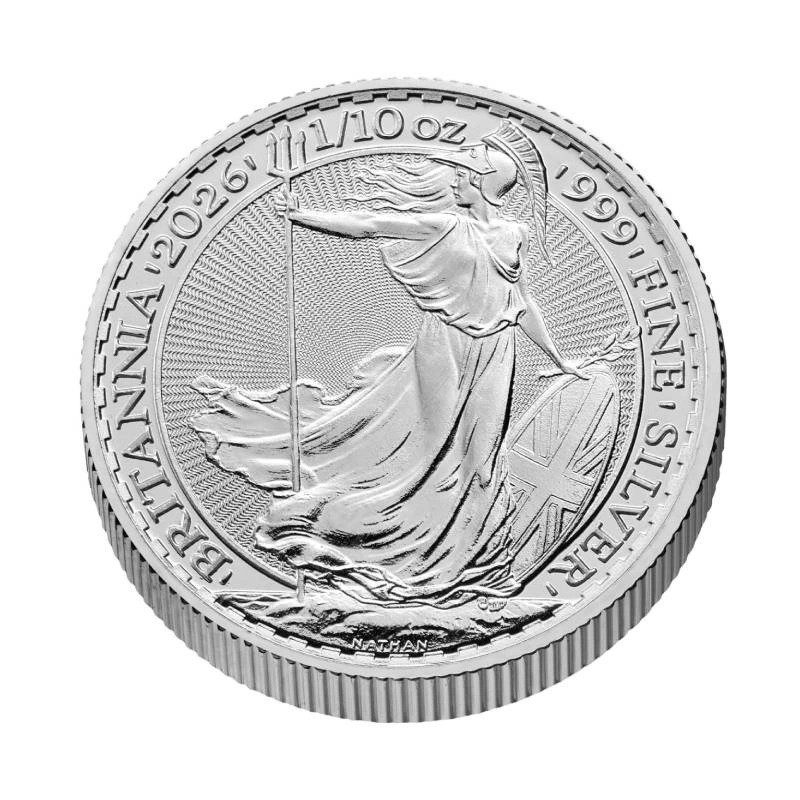 GRANDE BRETAGNE 20 Pence Argent 1/10 Once Britannia 2026