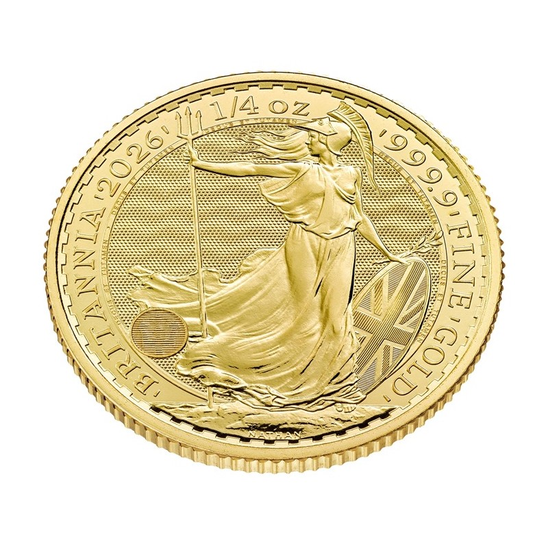 GRANDE BRETAGNE 25 Livres Or 1/4 once Britannia 2026