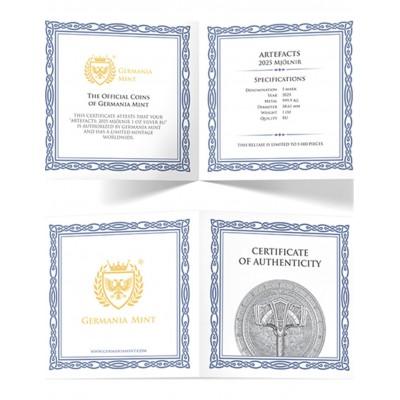 GERMANIA 5 Mark Argent 1 Once Artefacts Mjölnir 2025