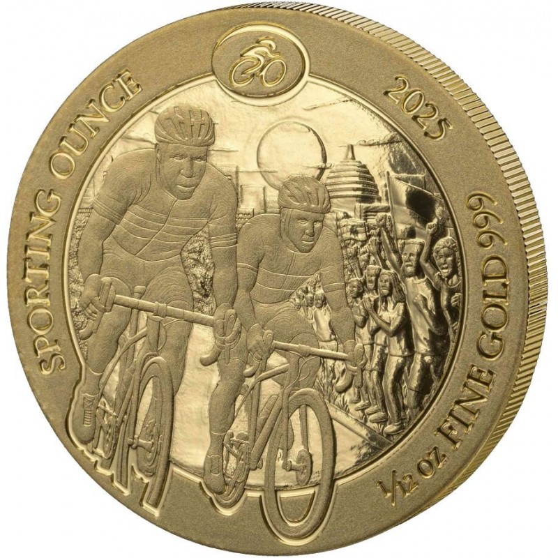 RWANDA 100 RWF Or 1/12 Once Série Sport Cyclisme 2025 ⏰