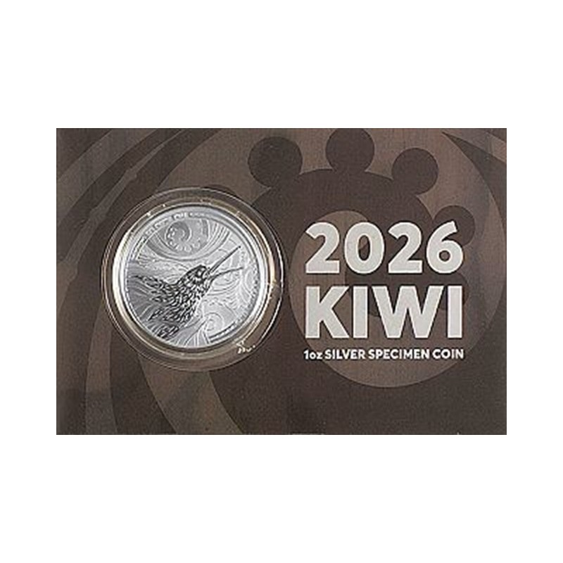 NOUVELLE ZELANDE 1 Dollar Argent 1 Once Kiwi Spécimen 2026 ⏰