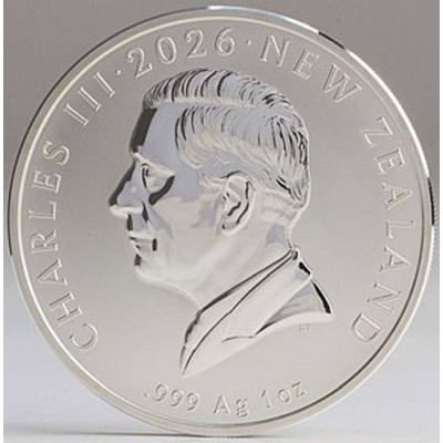 NOUVELLE ZELANDE 1 Dollar Argent 1 Once Kiwi Spécimen 2026 ⏰