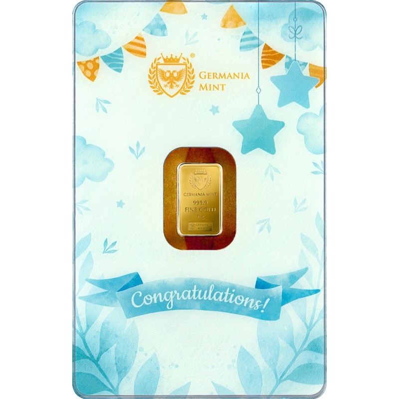 Germania Mint Lingotin Or 1 Gramme 999/1000 Garçon