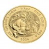 GRANDE BRETAGNE 25 Livres Or 1/4 once Tudor Beasts le Lion de la Reine 2026 ⏰