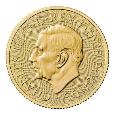 GRANDE BRETAGNE 25 Livres Or 1/4 once Tudor Beasts le Lion de la Reine 2026