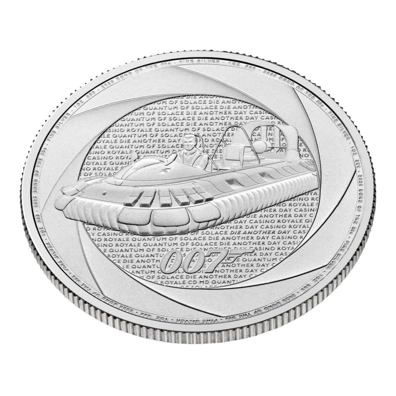 GRANDE BRETAGNE 2 Livres Argent 1 Once James Bond des Années 2000 2025 ⏰