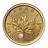 CANADA 5 Dollars Or 1/10 Once Maple Leaf Marque Loup 2026