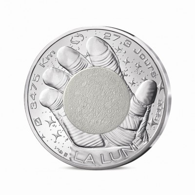 FRANCE 10 Euro Argent L'Odyssée Spatiale avec Thomas Pesquet Lune 2025