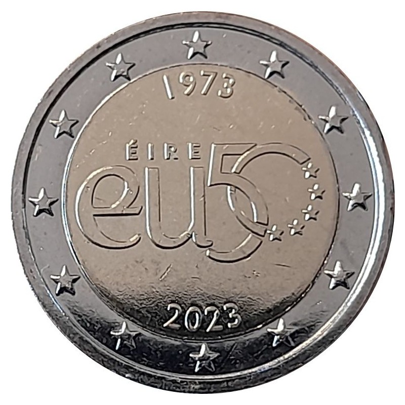 IRLANDE 2 Euro 50 Ans Adhésion à l'UE 2023 UNC