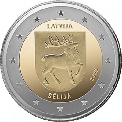 LETTONIE 2 Euro Région de Selija 2025 UNC