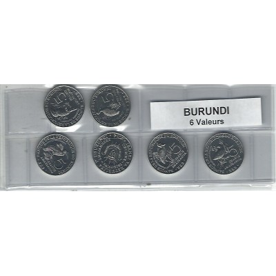 Burundi série de 6 pièces...