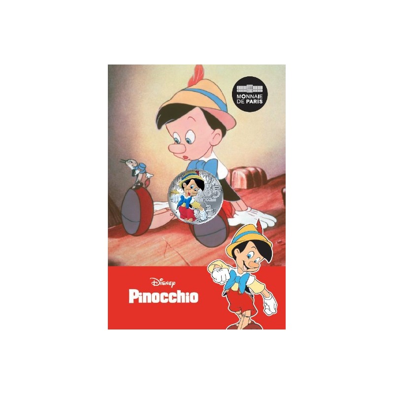 FRANCE 10 Euro Argent Classiques Disney Pinocchio 2025 ⏰
