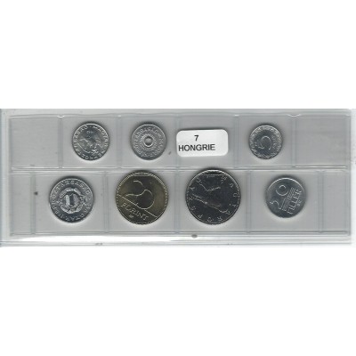 Hongrie série de 7 pièces de monnaie