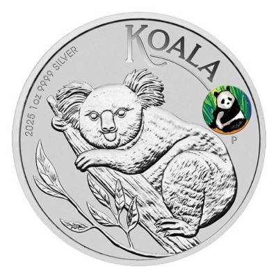 AUSTRALIE 1 Dollar Argent 1 Once KOALA 2025 Marque Beijing Panda ⏰