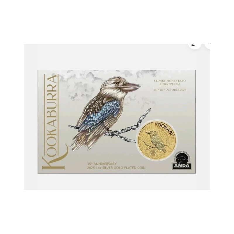 AUSTRALIE 1 Dollar Argent 1 Once KOOKABURRA 2025 Marque Sydney ⏰